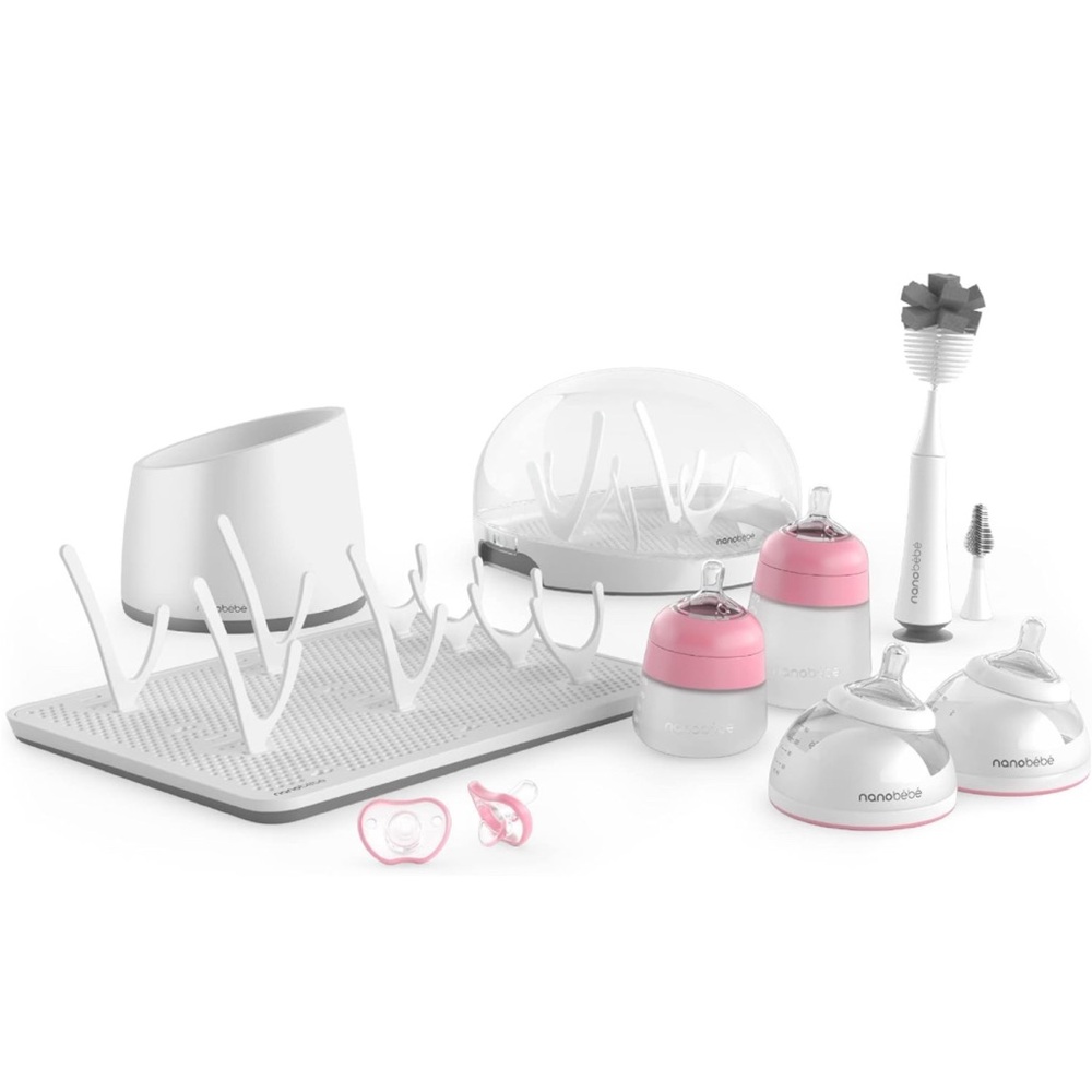 Nanobebe Baby Bottle Ultimate Feeding and Cleaning Set